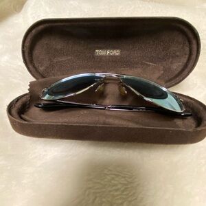 Tom Ford Silver and Black Sunglasses